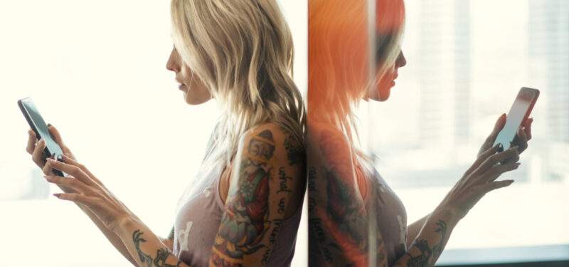 Digital Advertising user on laptop and mobile